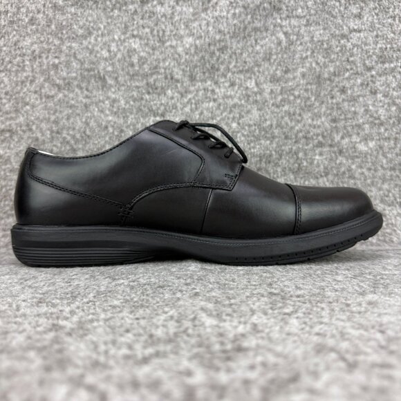 ✅Nunn Bush Melvin Street Oxfords Mens 13M Black Leather Cap-Toe KORE Technology - Picture 11 of 12